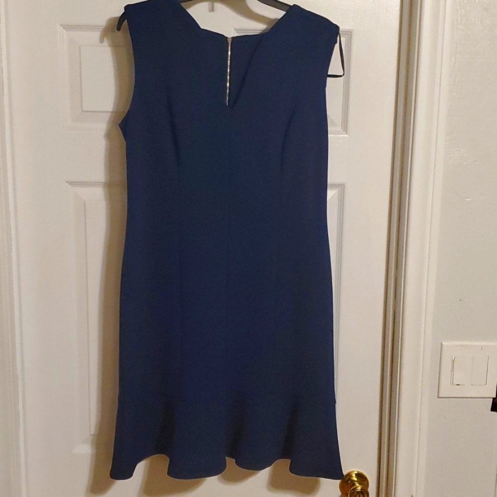 Navy blue sleveless dress. Size 12